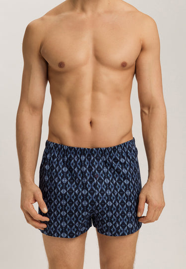 Cotton Sporty Cotton Boxers | Blue Diamonds 73506-3023